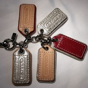COACH Leather Multi-Colored Lozenge Charm
